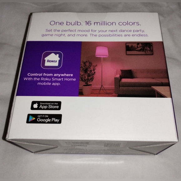 THREE Roku Smart Bulbs 16 million color Options Adjustable brightness & temp - Picture 2 of 6